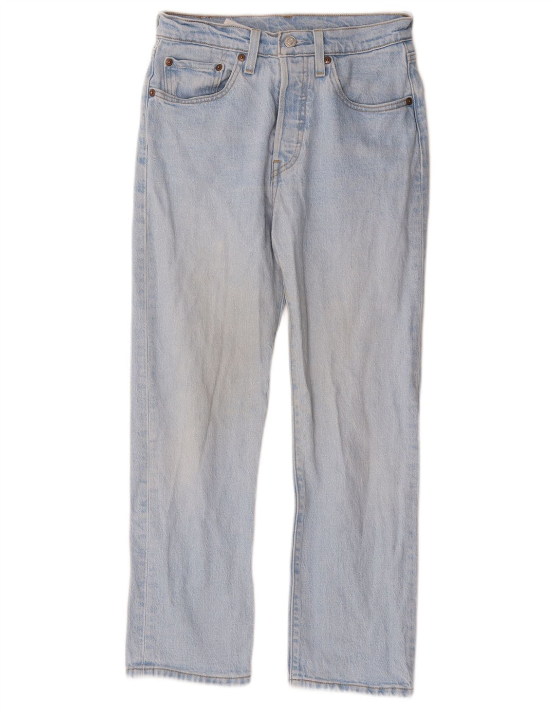 Levi's Damen 501 Straight Jeans W26 L26 Blaue Baumwolle