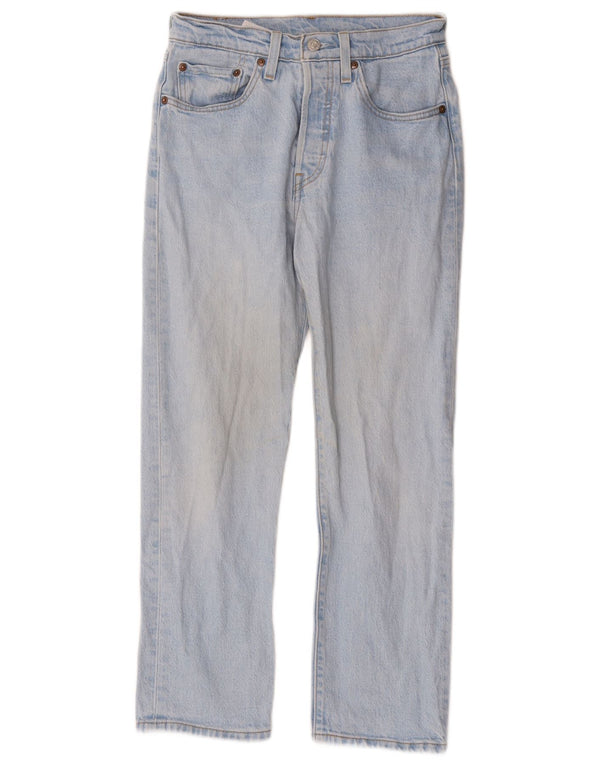 Levi's Damen 501 Straight Jeans W26 L26 Blaue Baumwolle
