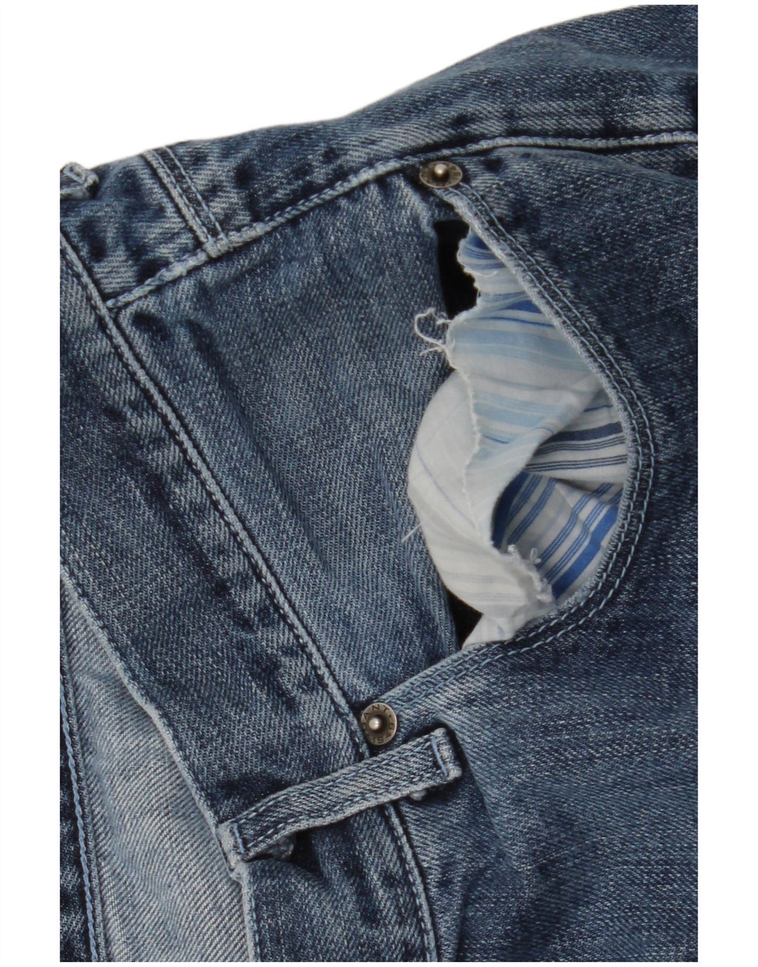 Gant Herren Straight Jeans W40 L32 Blaue Baumwolle