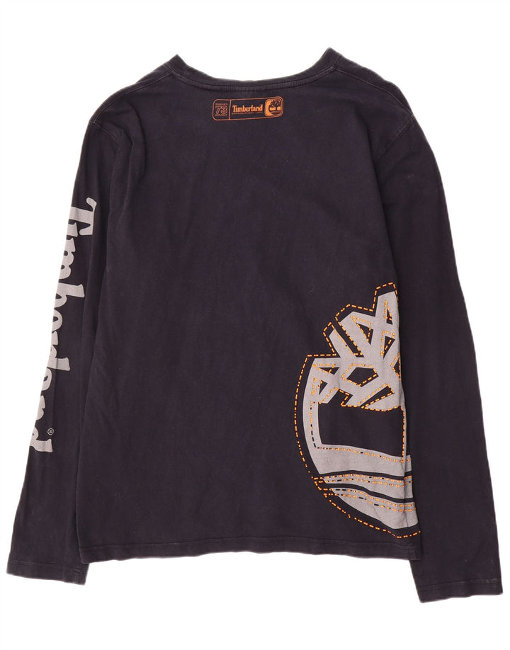 Timberland Herren Graphic Top Langarm XL Marineblau Baumwolle