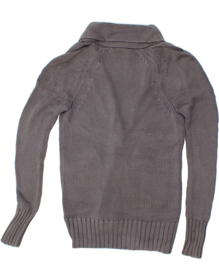 J. CREW Womens Cardigan Sweater UK 10 Small Grey Silk Vintage J. Crew and Second-Hand J. Crew from Messina Hembry 