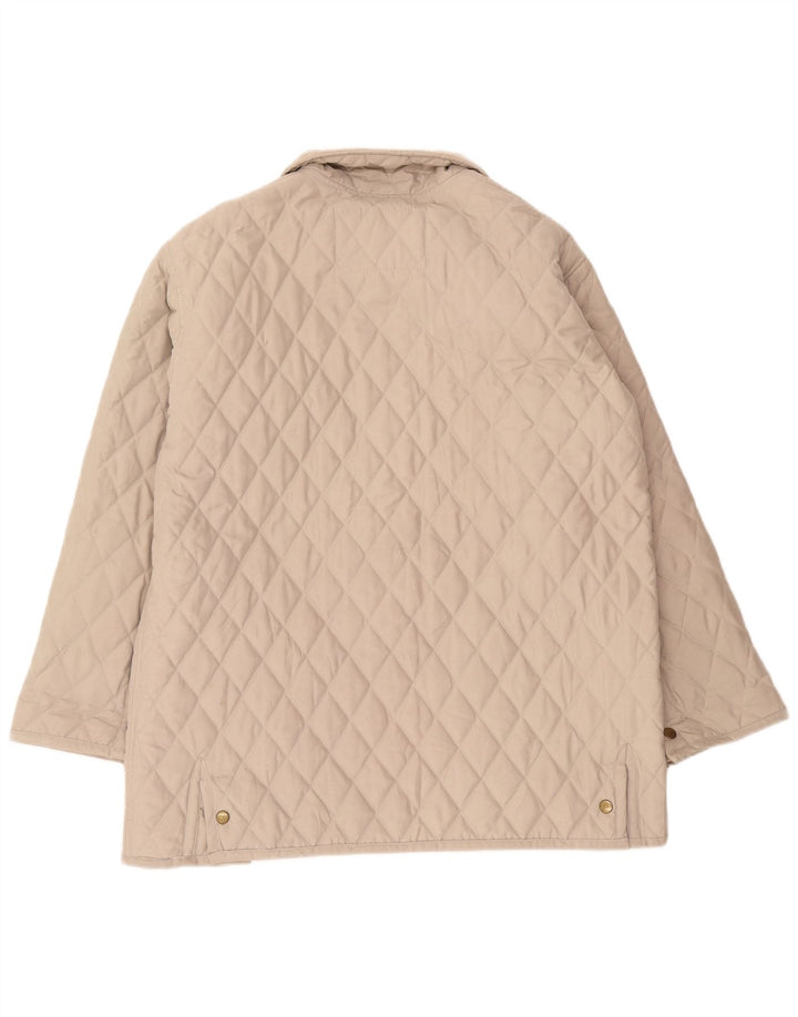 Nazareno Gabrielli Herren Steppjacke UK 38 Mittelgraues Polyester