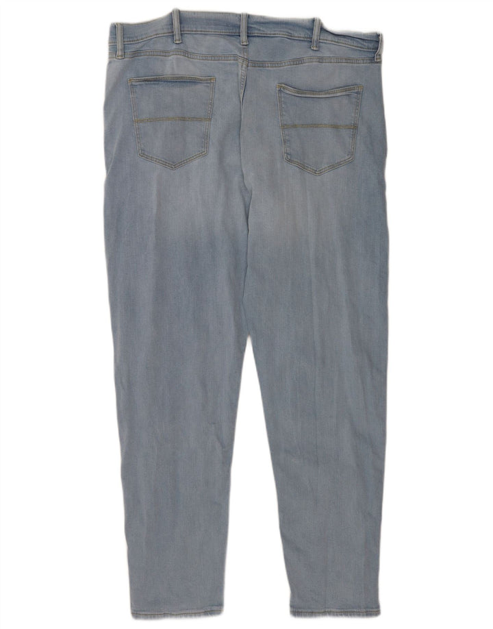 Marks & Spencer Herren Tapered Jeans W38 L30 Blaue Baumwolle