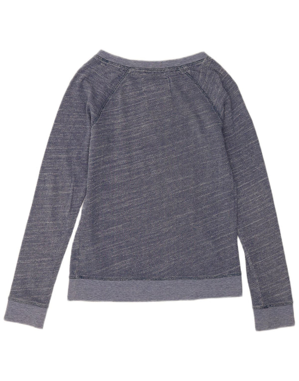 Superdry Grafik-Sweatshirtpullover für Damen, UK 10, Größe S, Marineblau, Baumwolle