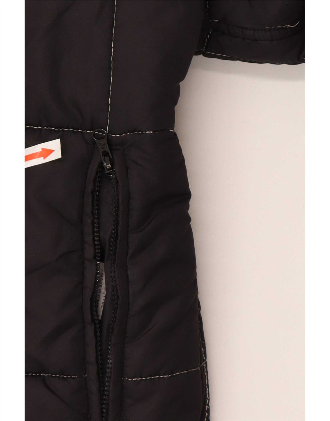 Fay Damen Wattierter Mantel UK 14 Medium Schwarz