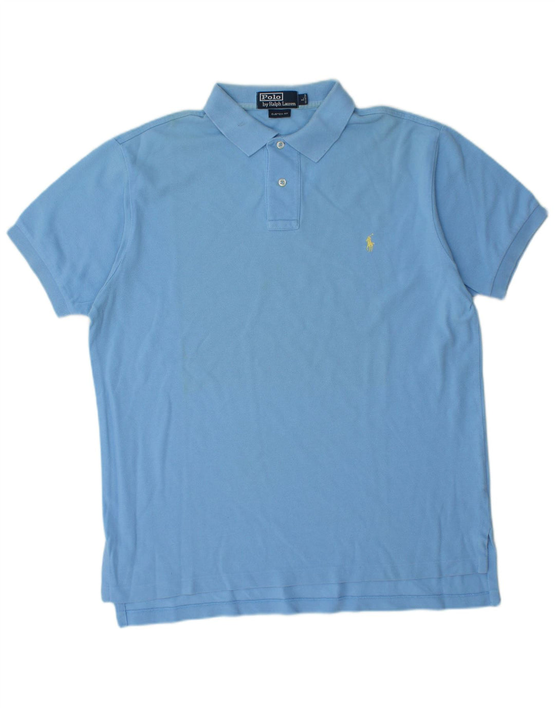 POLO RALPH LAUREN Herren-Poloshirt mit individueller Passform, große blaue Baumwolle