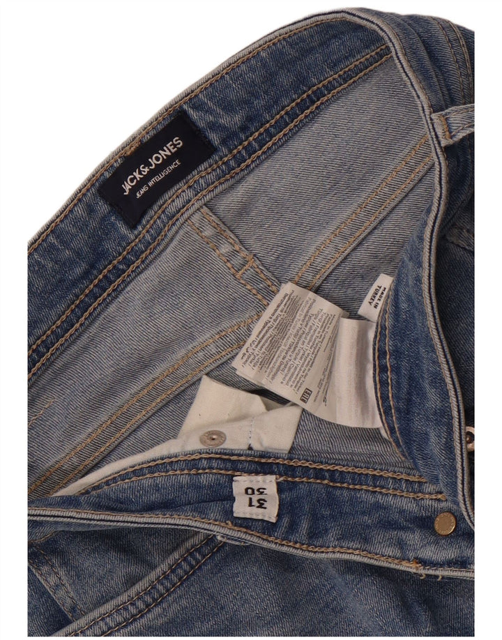 Jack & Jones Herren GLENN Slim Jeans W31 L30 Blaue Baumwolle
