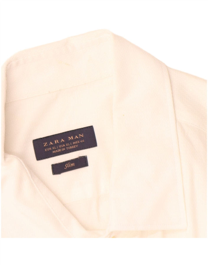 Zara Herren Slim Shirt XL Weiß