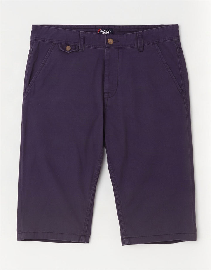 Kangol Herren-Chinoshorts, Größe M, W32, Marineblau, Baumwolle