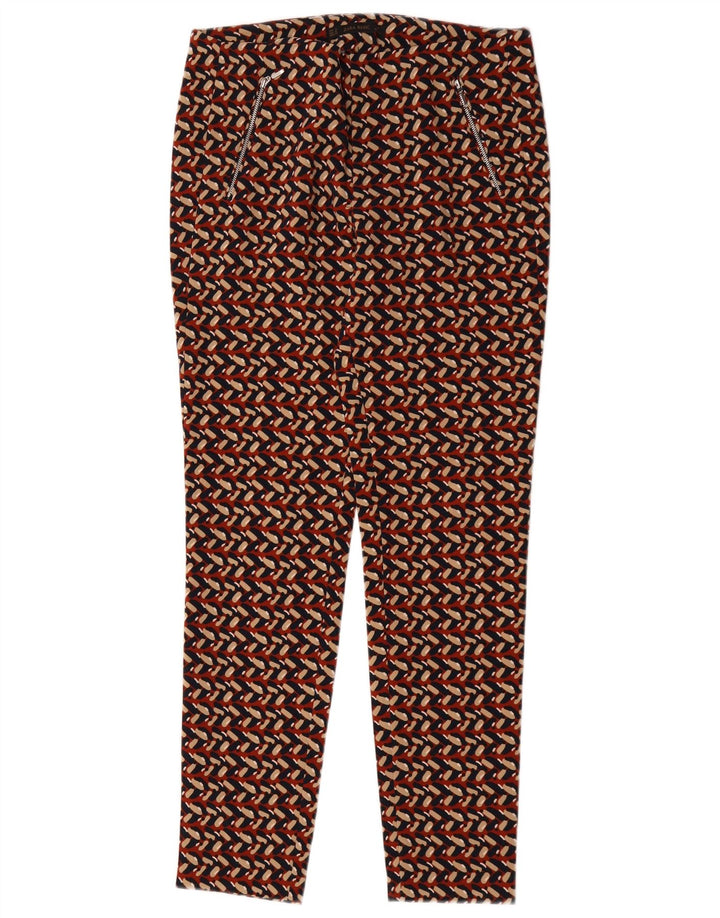 Zara Slim Chino-Hose für Damen, mittelgroß, W30, L28, mehrfarbig, geometrisch