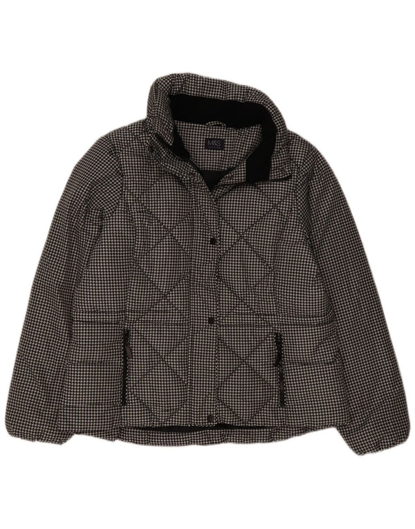 Marks & Spencer Damen Steppjacke UK 16 Large Schwarzer Hahnentritt