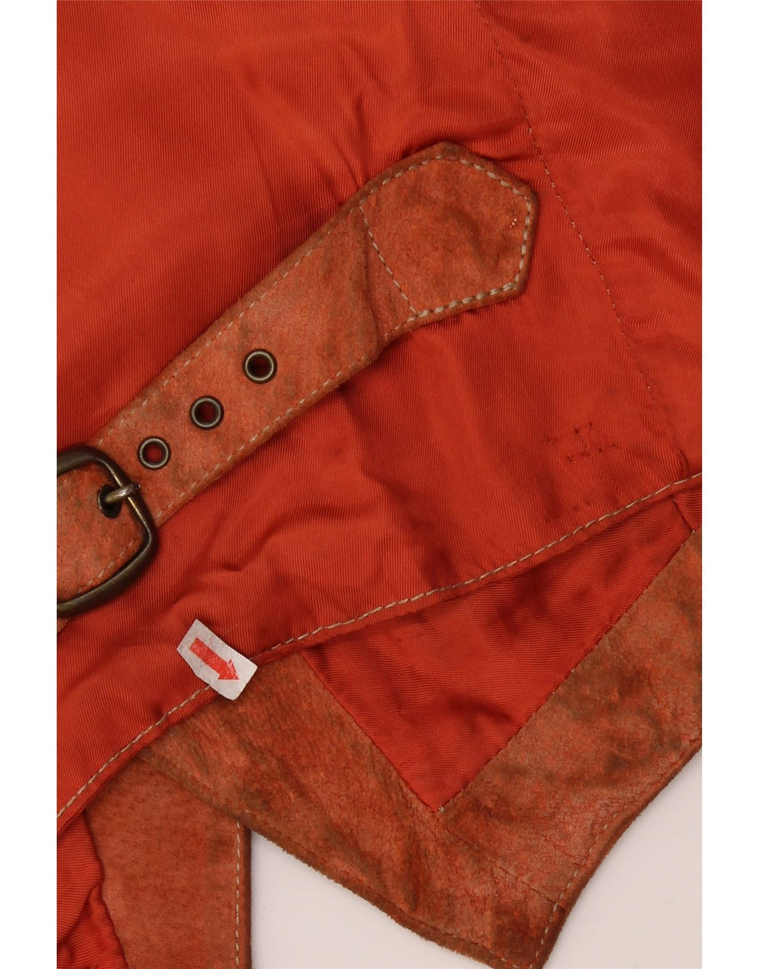 Vintage Herren Wildlederweste Kleines braunes Leder