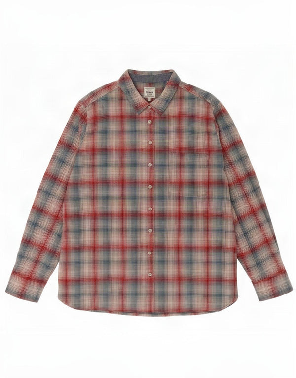 Fat Face Damen-Flanellhemd, UK 24 4XL, mehrfarbig kariert, Baumwolle