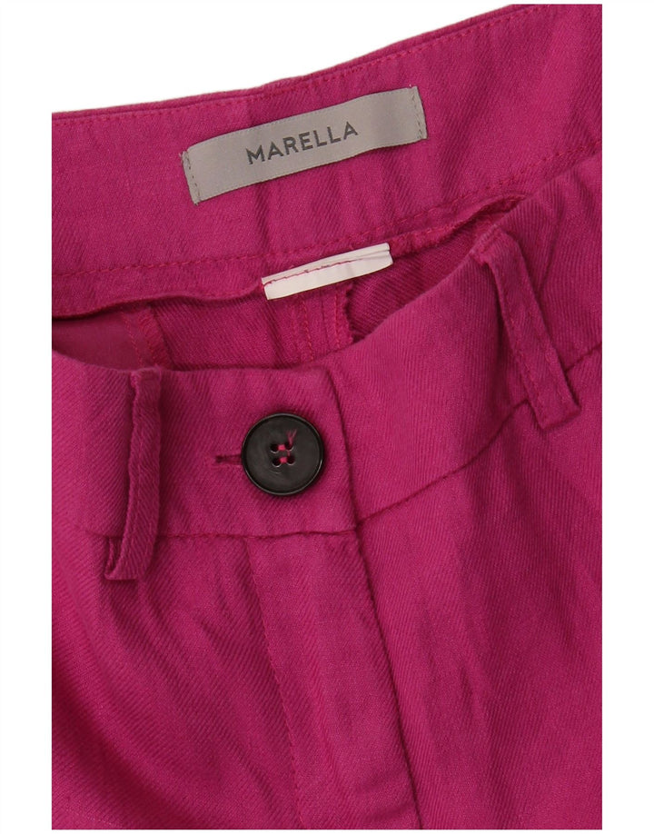 Schmal geschnittene Damenhose von Marella, W30, L24, Rosa