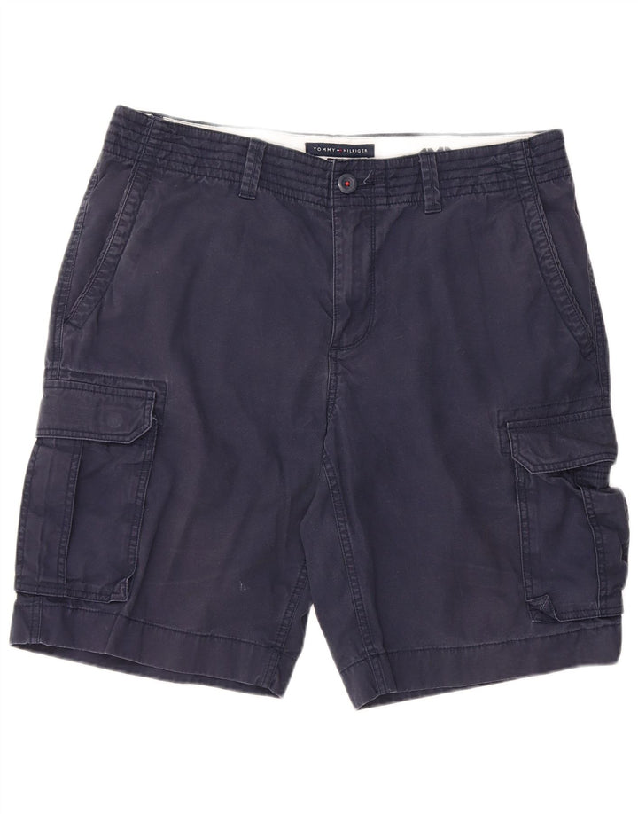 TOMMY HILFIGER Herren Cargo Shorts W36 Große marineblaue Baumwolle
