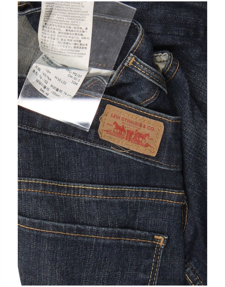 LEVI'S Damen Crop Legging Skinny Jeans W30 L26 Blaue Baumwolle