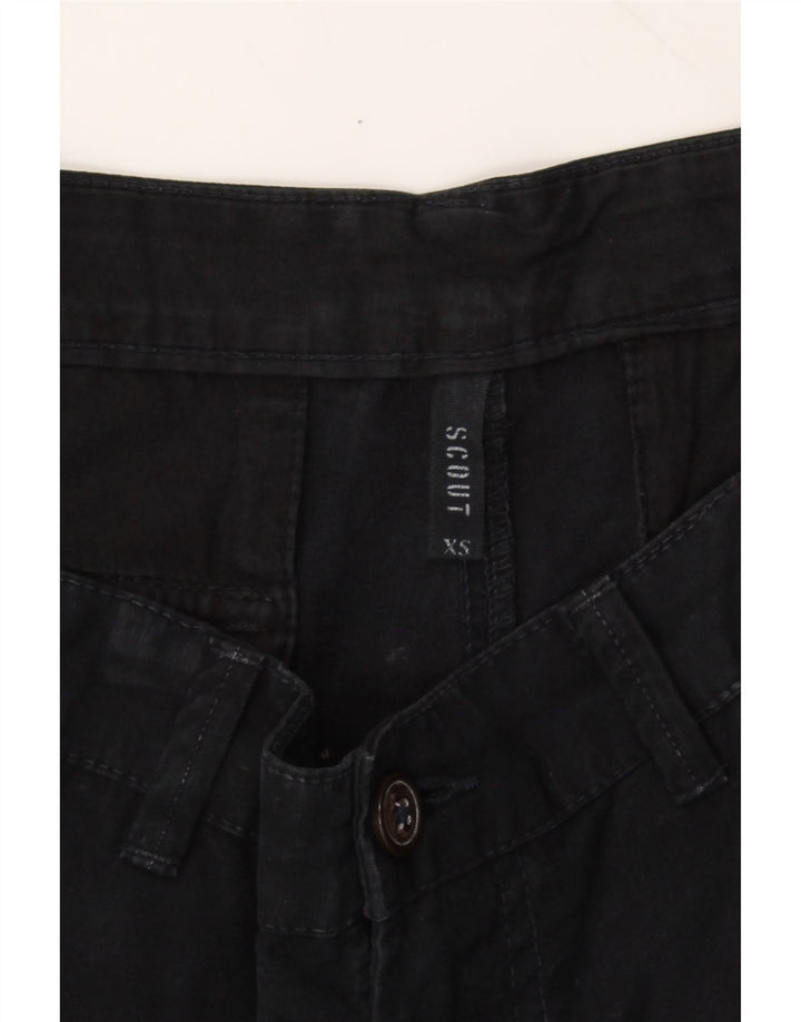 SCOUT Mens High Waist Cargo Shorts XS W32  Black Vintage Scout and Second-Hand Scout from Messina Hembry 