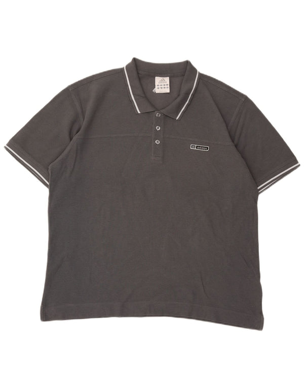 Adidas Herren Poloshirt XL Grau Baumwolle