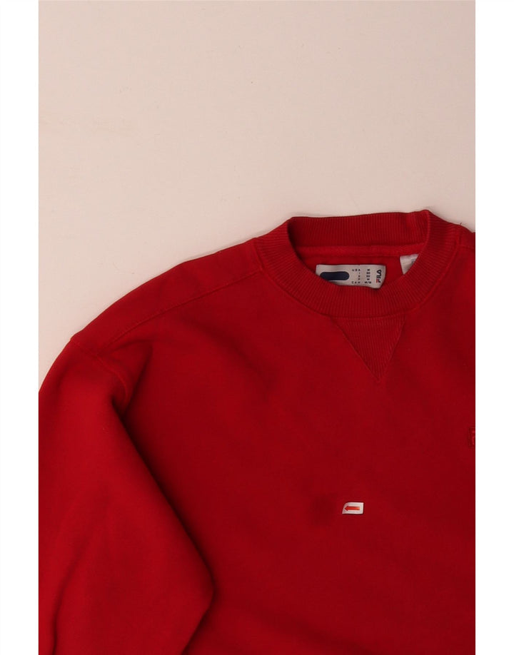 FILA Herren Sweatshirt Pullover mittelrote Baumwolle