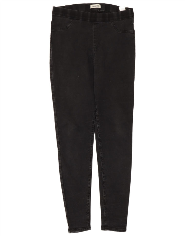 Marks & Spencer Damen Jegging-Jeans UK 14 Medium W30 L28 Schwarze Baumwolle