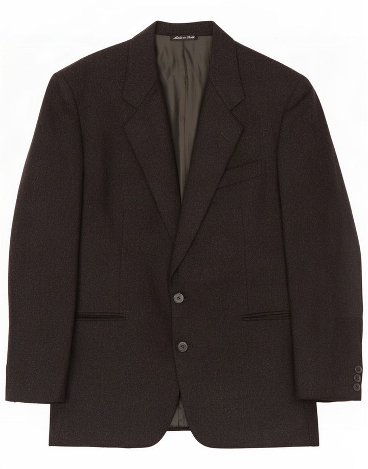 Pal Zileri Herren 2-Knopf-Blazerjacke IT 48 Mittelgraue Schurwolle
