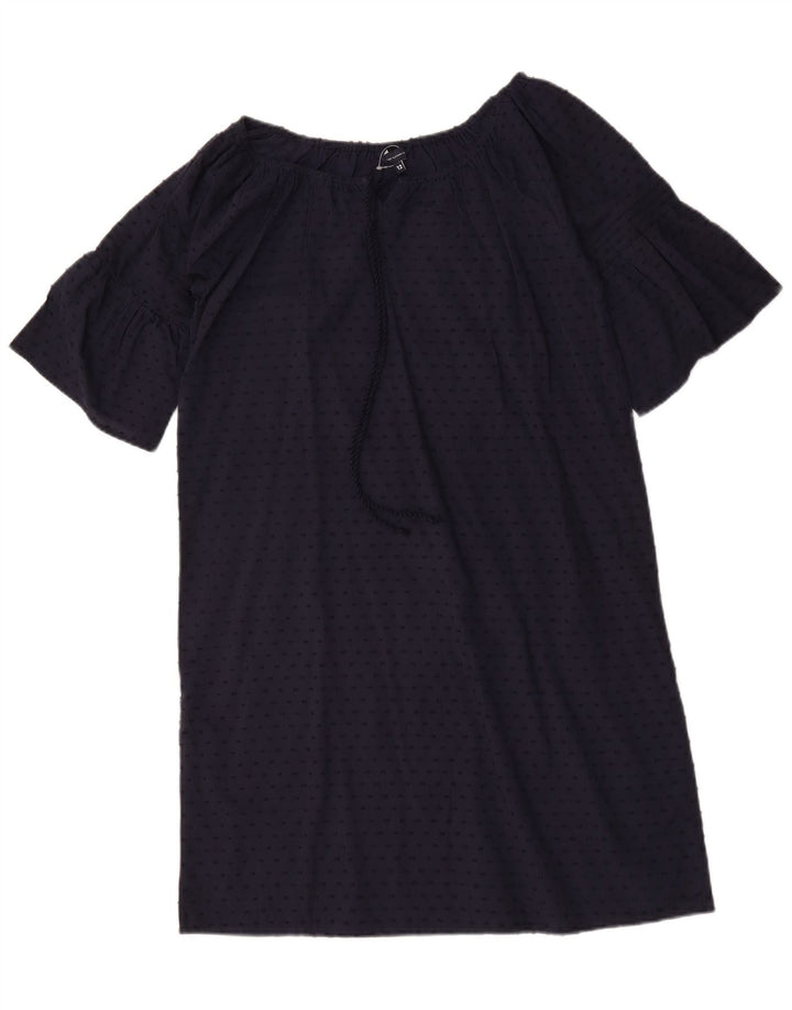 Crew Clothing Damen Etuikleid UK 12 Medium Navy Blue Spotted