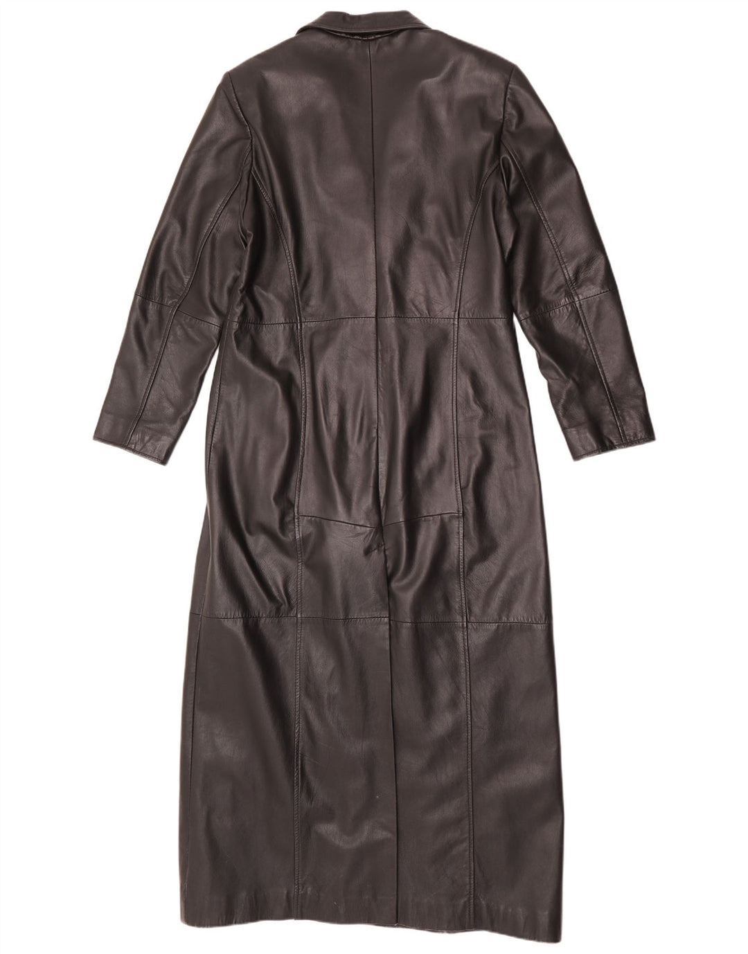 Gipsy Damen Trenchcoat UK 18 XL Schwarzes Leder