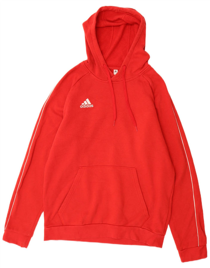 ADIDAS Herren Kapuzenpullover, groß, rote Baumwolle