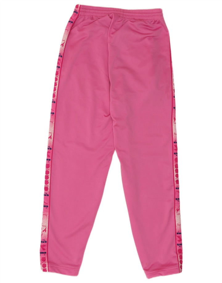 Diadora Damen-Trainingshose mit Grafik, UK 14, Mittelrosa
