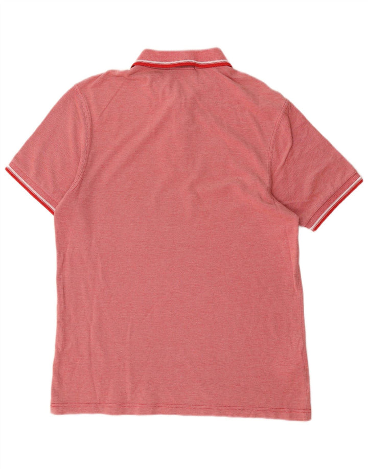 Fred Perry Herren-Poloshirt aus mittelroter Baumwolle