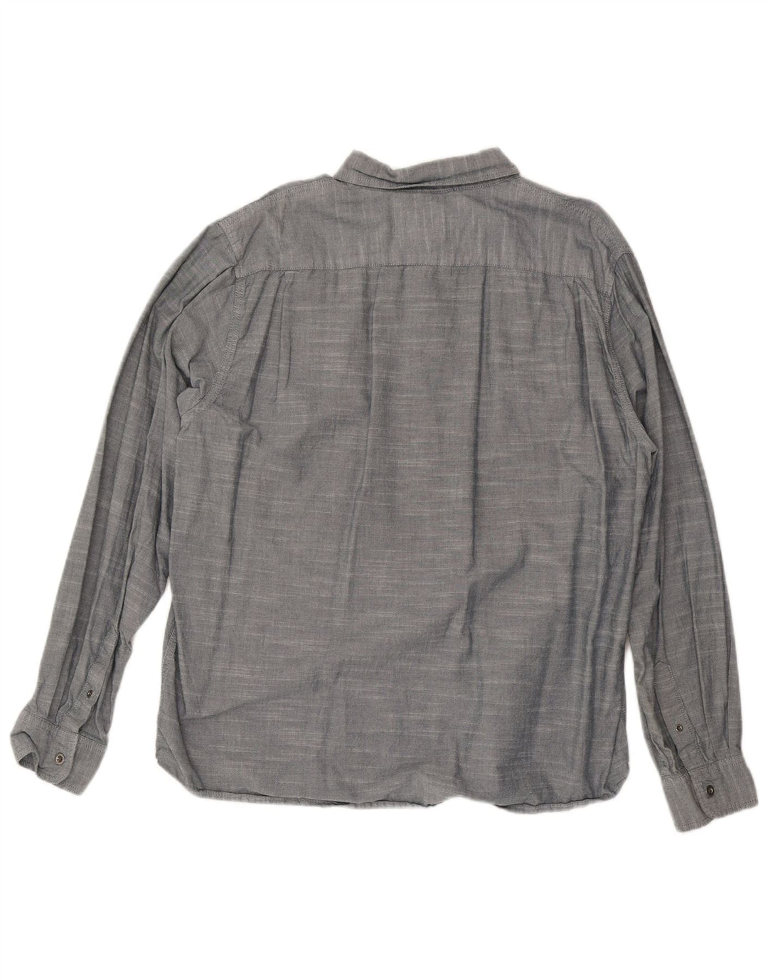 WRANGLER Herrenhemd 2XL Grau gesprenkelte Baumwolle