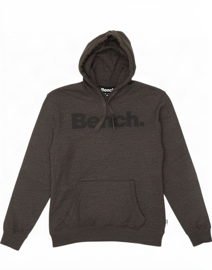 Bench Herren-Kapuzenpullover mit Grafik, groß, grau gesprenkelte Baumwolle