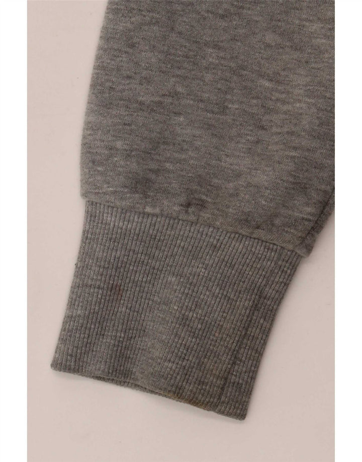 Superdry Herren-Kapuzenpullover mit Reißverschluss, groß, grau gefleckte Baumwolle