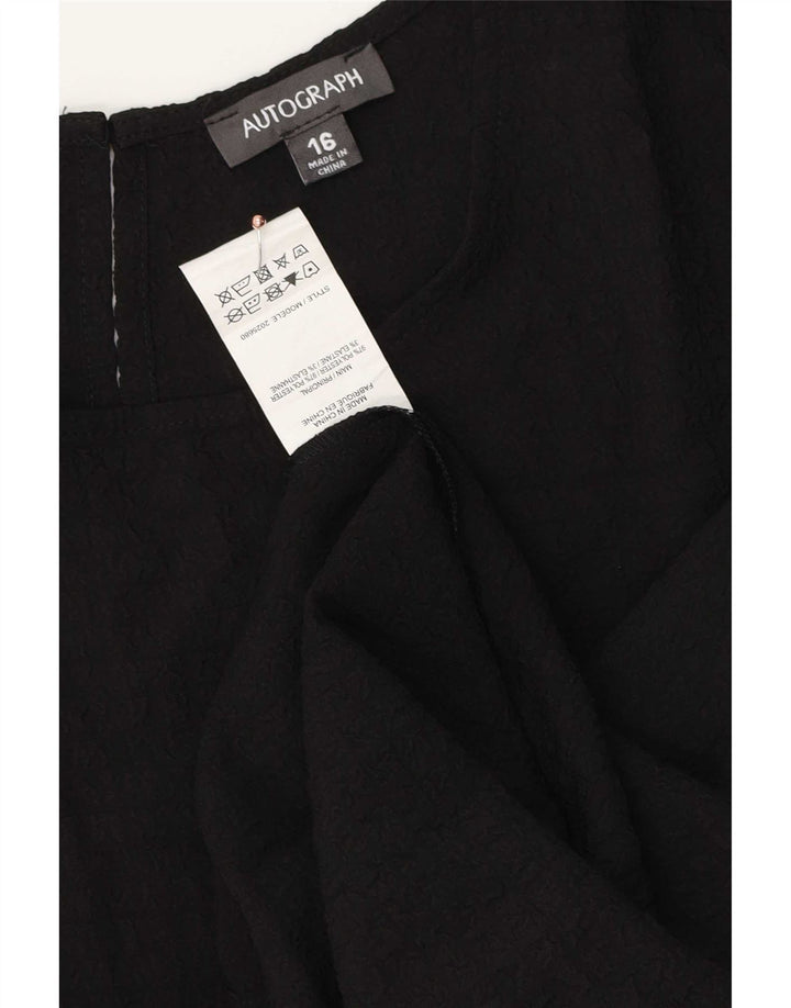 Marks & Spencer Damen-Autograph-Blusenoberteil in Übergröße, Gr. 46, Schwarz
