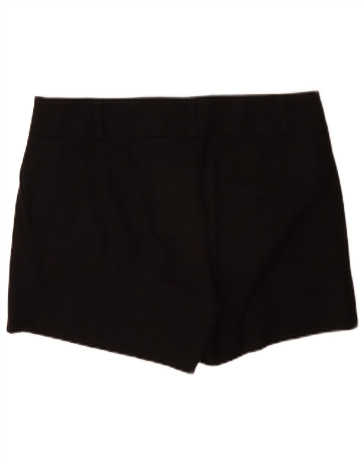 Oasis Damen Chinoshorts UK 12 Medium W32 Schwarze Baumwolle