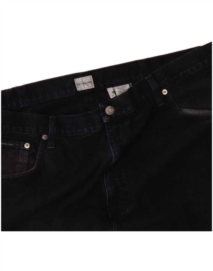 CALVIN KLEIN Herren Loose Jeans W40 L27 Marineblaue Baumwolle