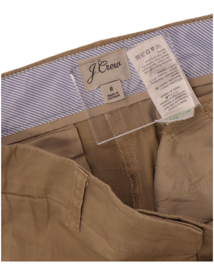 J. CREW Damen Chino-Shorts US 8 Large W32 Beige Baumwolle