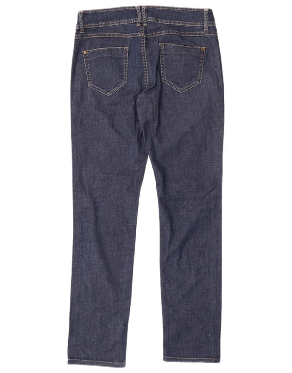 Marella Damen Slim Jeans UK 10 Small W28 L30 Blaue Baumwolle