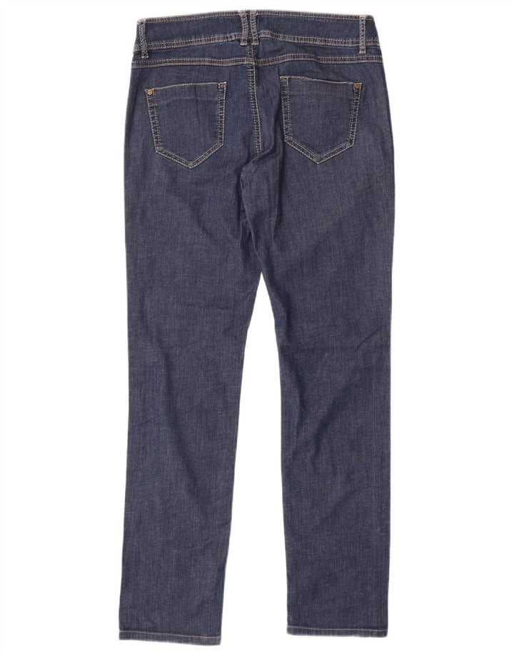 Marella Damen Slim Jeans UK 10 Small W28 L30 Blaue Baumwolle