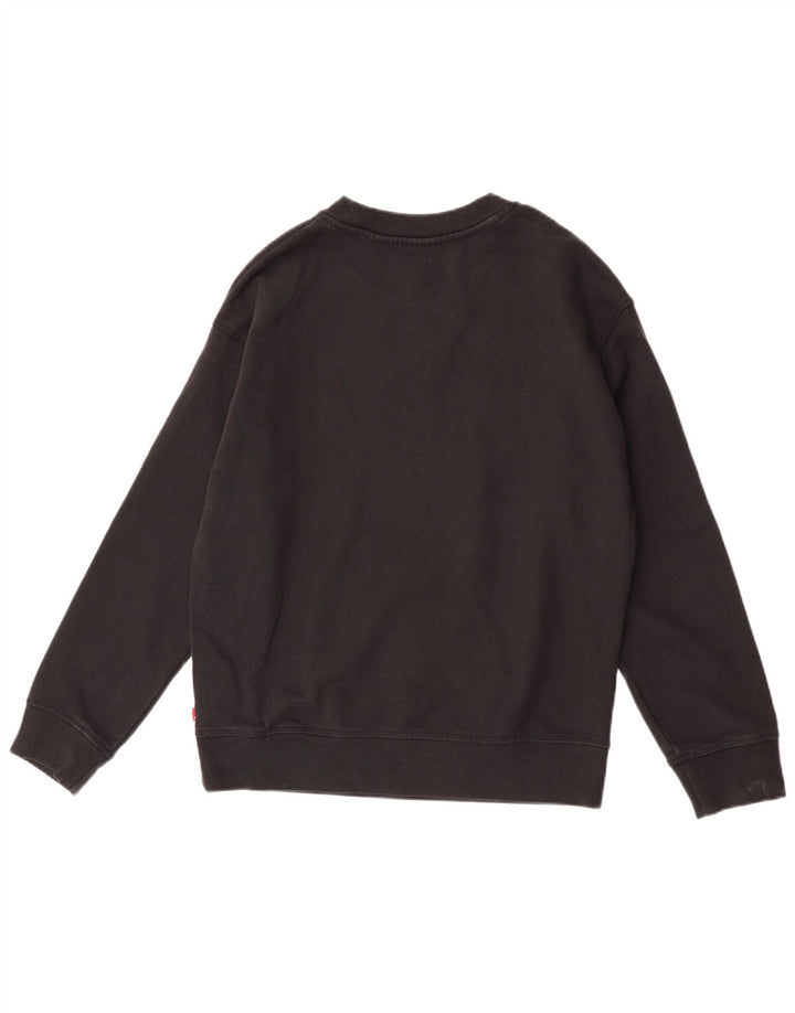 Levi's Herren-Sweatshirt mit Grafik, Größe S, schwarze Baumwolle