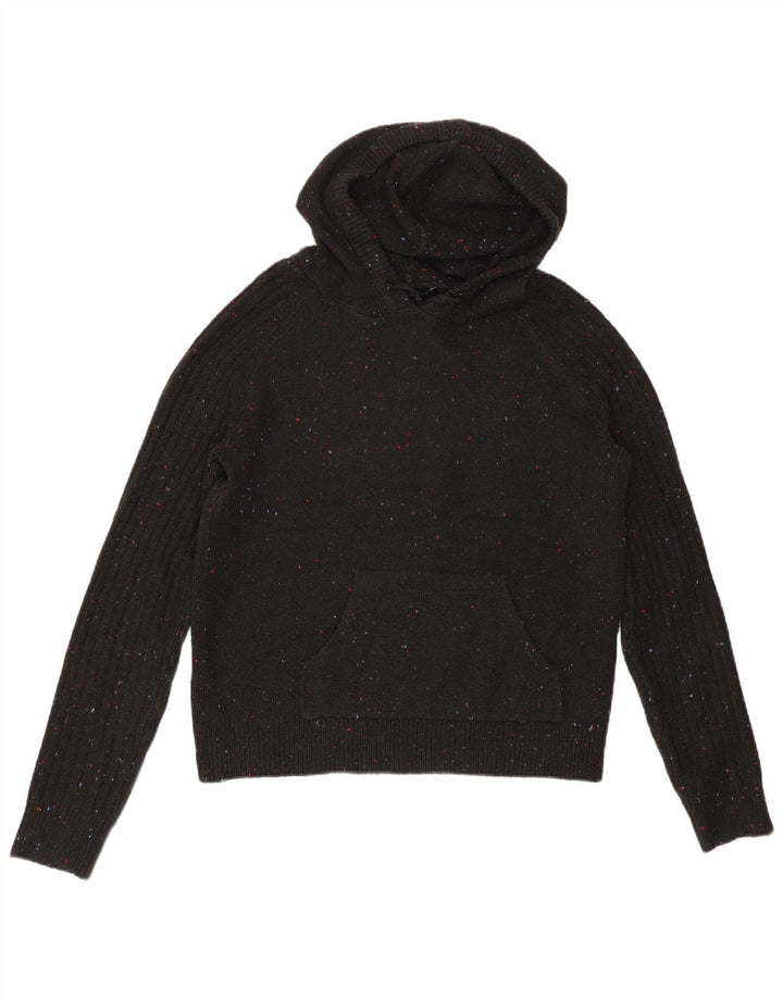 Marks & Spencer Damen-Übergröße-Pullover, Gr. 6, XS, Schwarz gefleckt