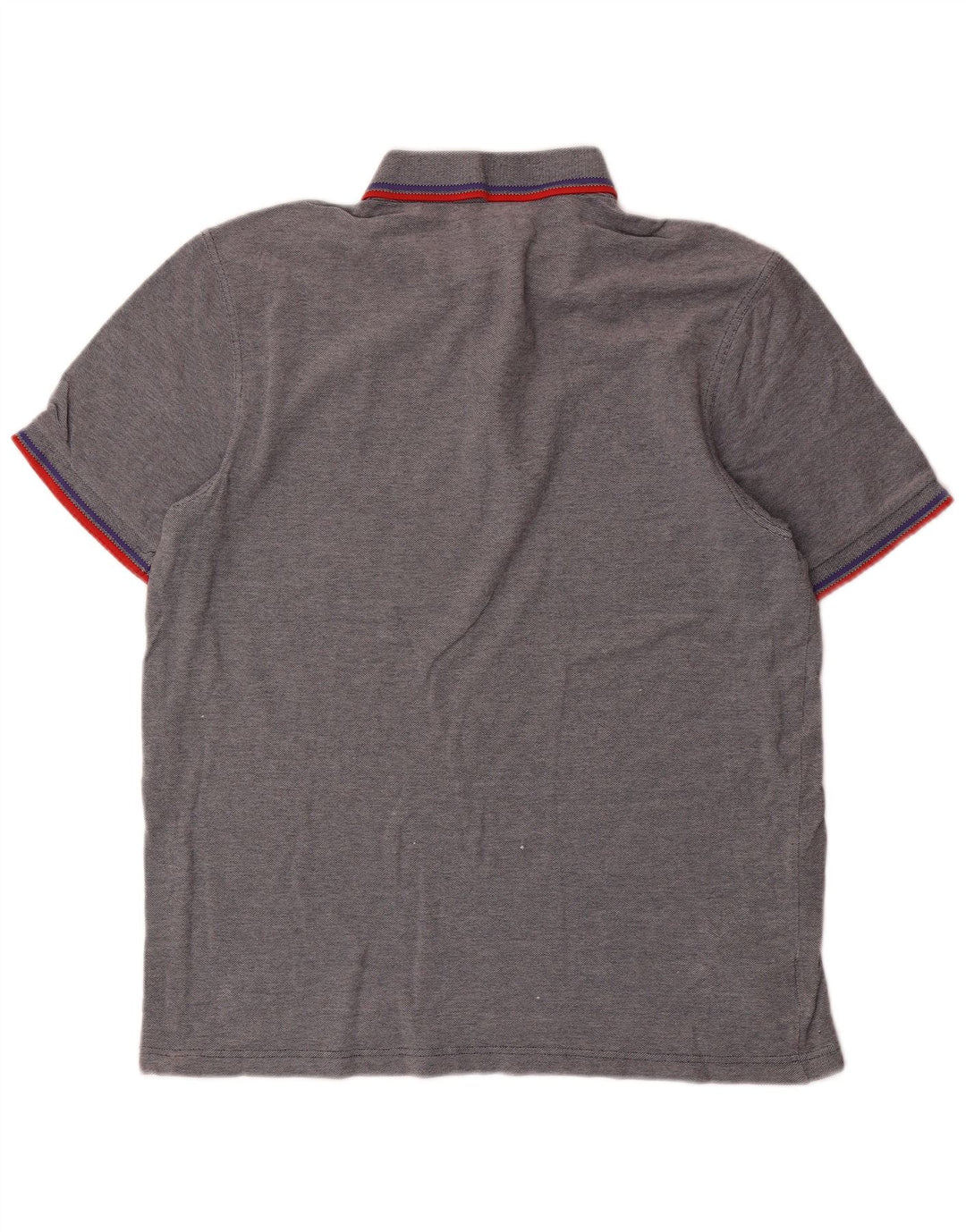 Fred Perry Herren-Poloshirt, große grau gestreifte Baumwolle