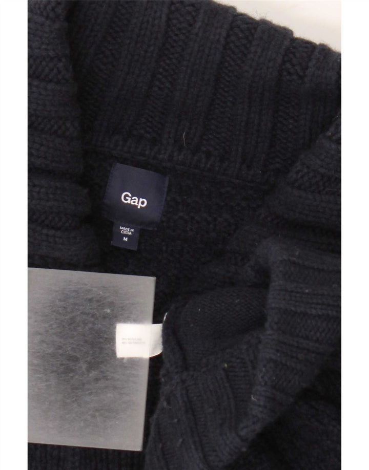 Gap Herren-Strickjacke aus mittelblauer Wolle in Marineblau