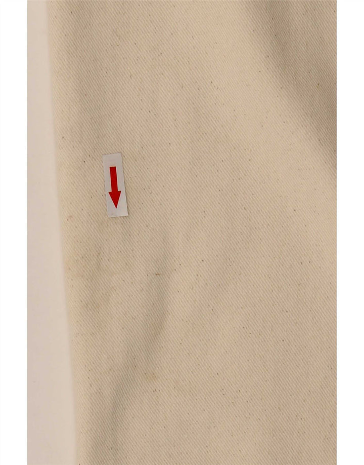 Zara Damen Midirock Medium W29 Beige Baumwolle
