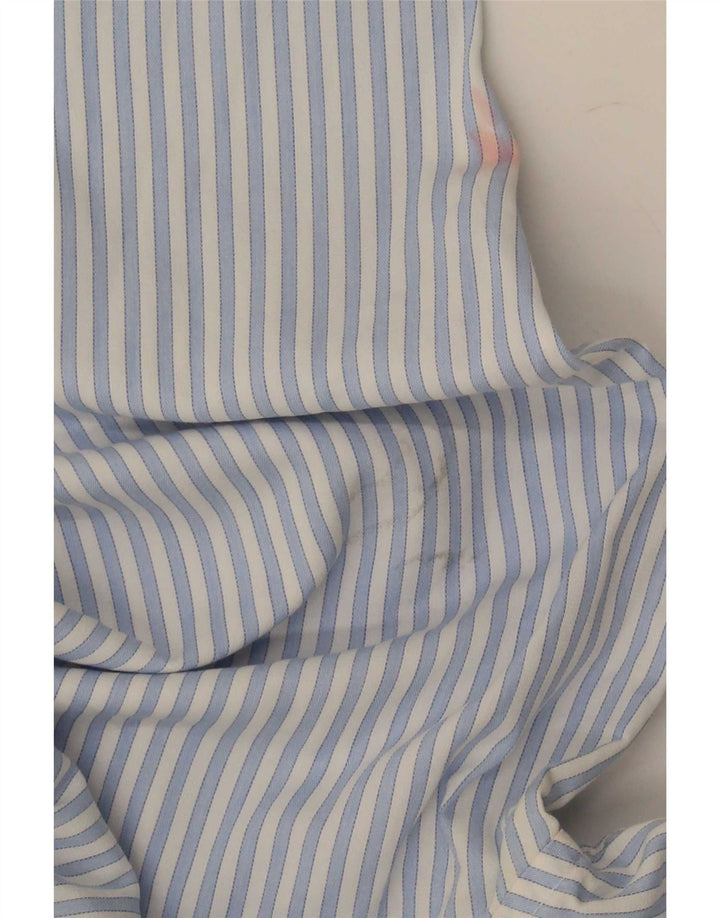 Ellesse Herrenhemd XL blau gestreift aus Baumwolle