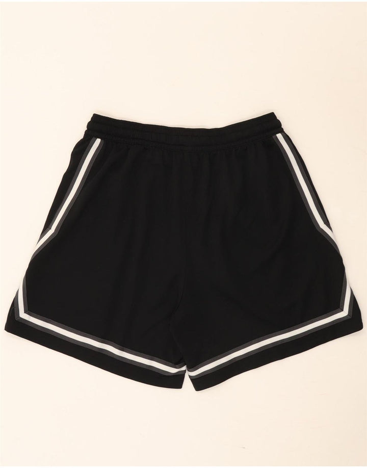 Nike Herren Brooklyn Nets Sportshorts, groß, schwarz gestreift