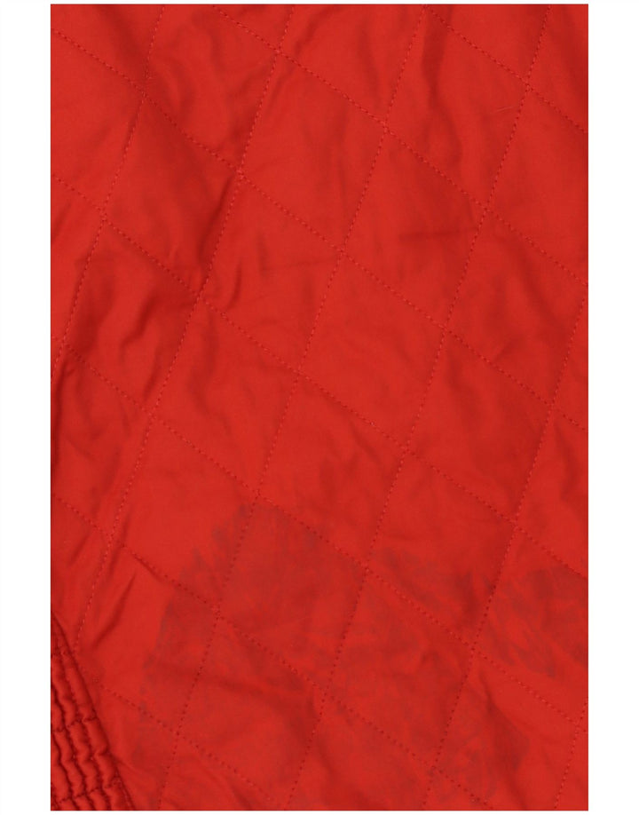 Barbour Damen Steppjacke UK 14 Large Rot Polyester