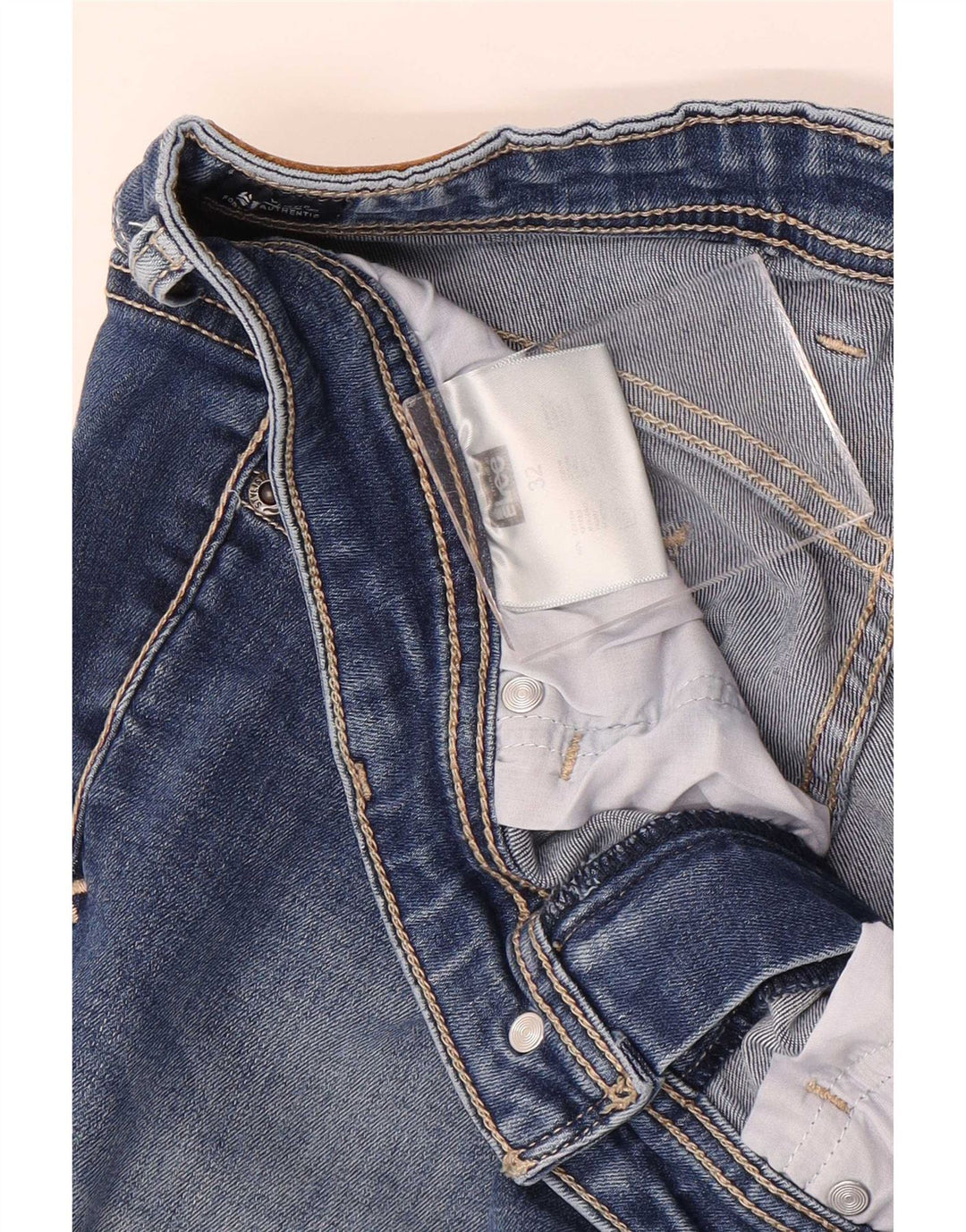 Lee Herren Slim Jeans W32 L30 Blaue Baumwolle