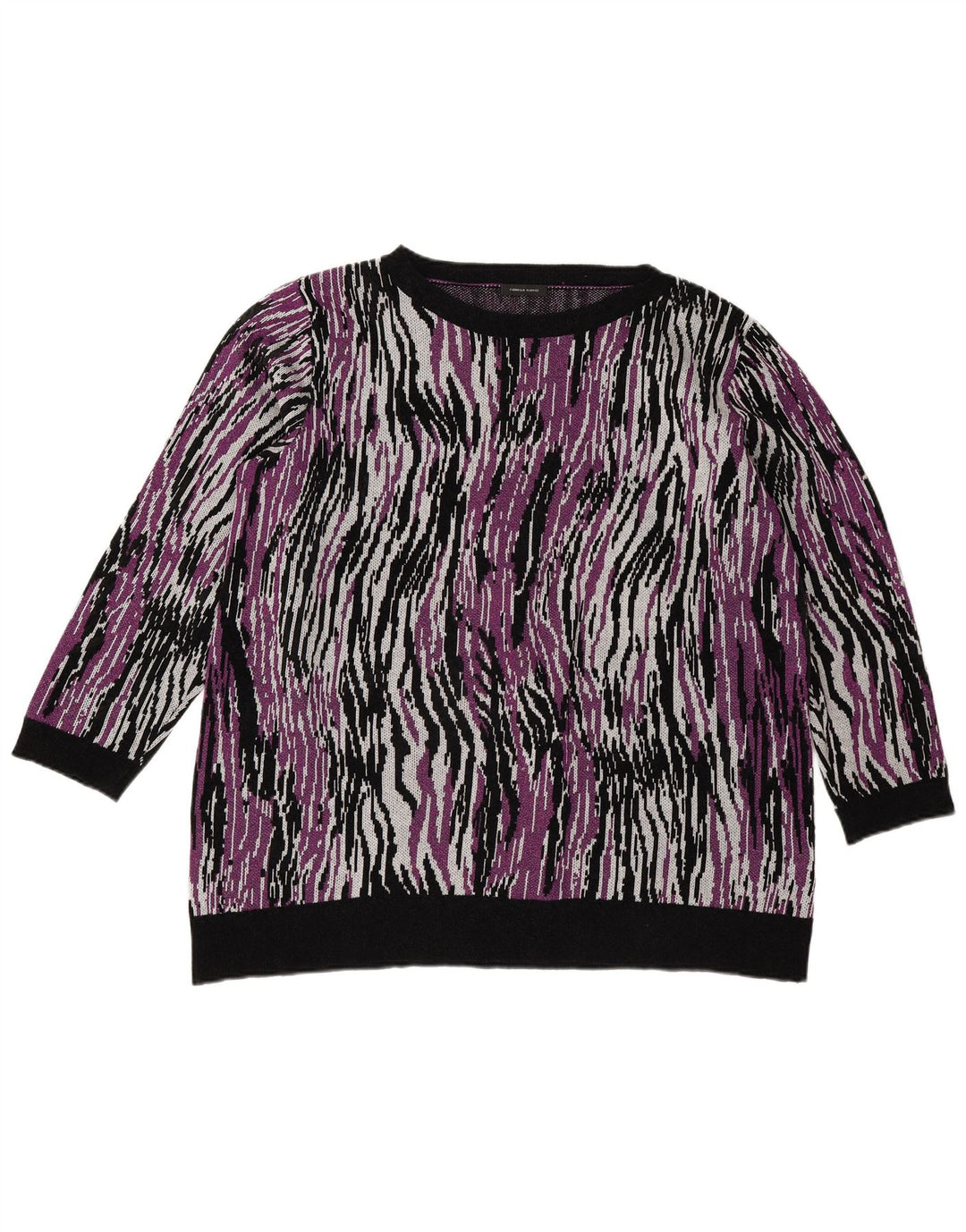 Florela Rubino Damen-Pullover mit Rundhalsausschnitt, Gr. 14, mittelmehrfarbig