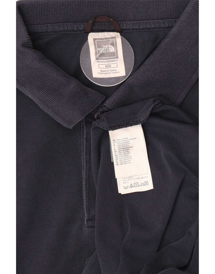 The North Face Herren-Poloshirt aus mittelblauer Baumwolle in Marineblau